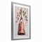 Stupell Industries Vintage Christmas Bell Framed Print Under Glass, design by Petal Prints Design